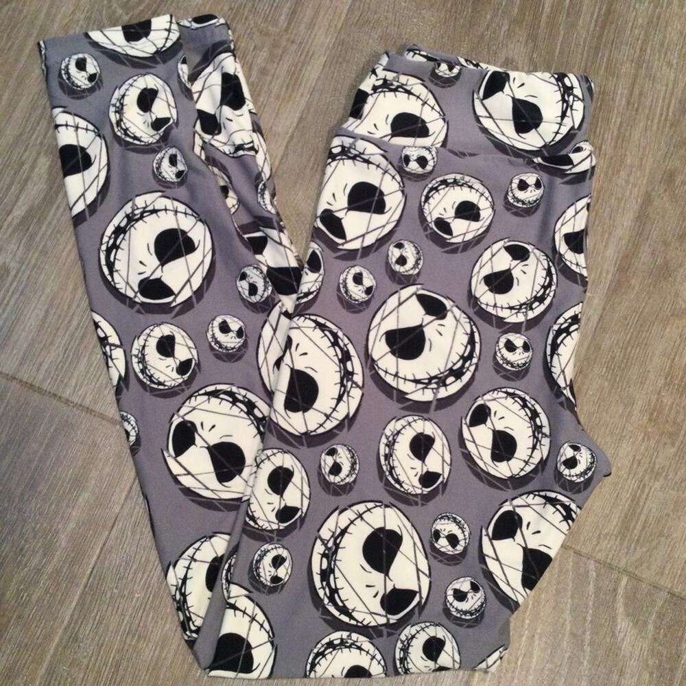 LuLaRoe Jack Skellington Nightmare Before Christmas leggings O/S